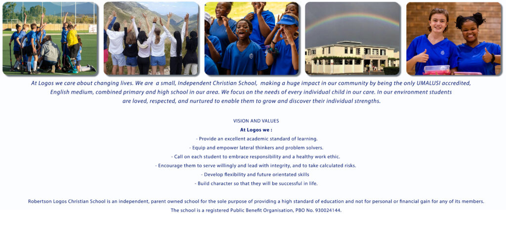 Roberson Logos Christian School Vision and Values